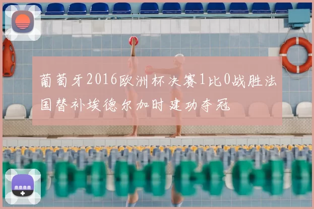 葡萄牙2016欧洲杯决赛1比0战胜法国替补埃德尔加时建功夺冠